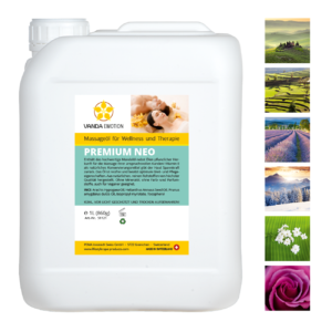 PREMIUM NEO Massageöl mit Aromaöl-Mischung